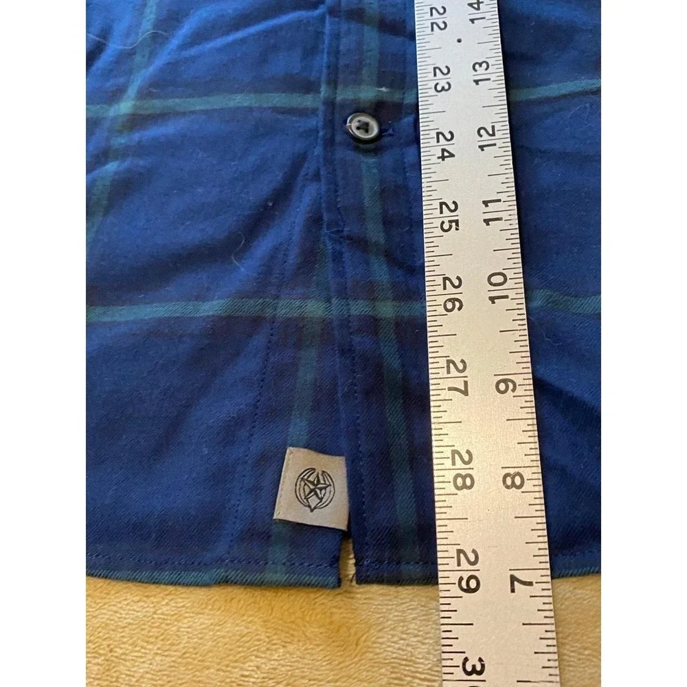 Banana Republic Shirt BR Men Large Plaid New Tags Medium Navy Lux Untucked s54